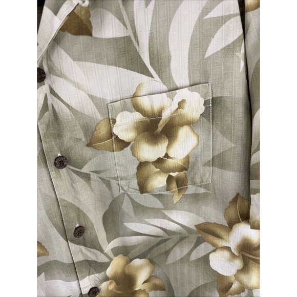 Tommy Bahama Yellow Floral Silk Vacation Shirt Men's Size S - Picture 2 of 8